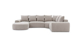 U-Bank Comfy met Chaise Longue Links - Een Ruimtelijke en Comfortabele Zitoplossing voor Thuis.
